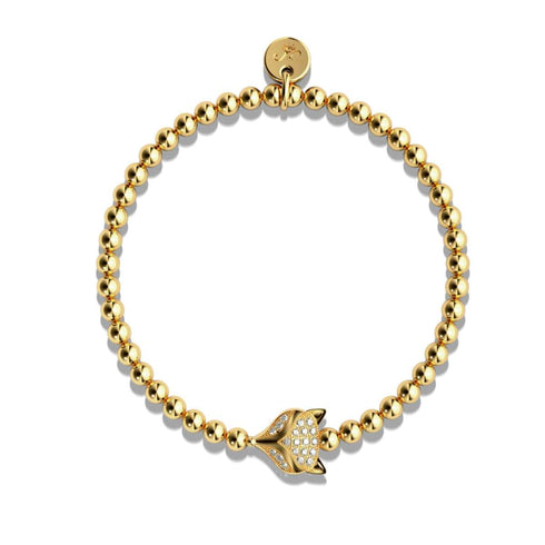 renarde | Or 18 carats | Bracelet Renard Cristal